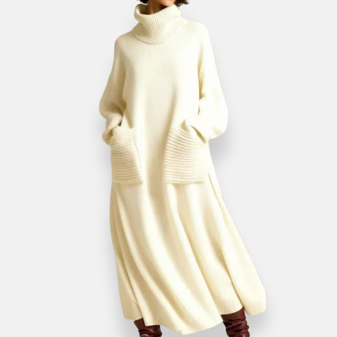 Aofie | Sweater Dress with Collar